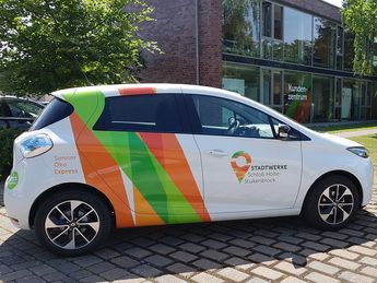 Neuer Firmenwagen der Stadtwerke SHS - E-Flitzer Renault Zoe